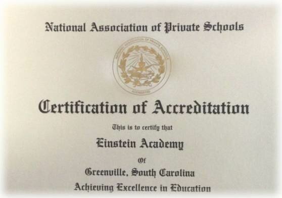 Accredited by the National Association of Private Schools